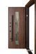 Полуторные двери с терморазрывом модель Queen комплектация Termix 1200 (Lampre Дуб Темный + уличная пленка) ABW-1726 фото 3