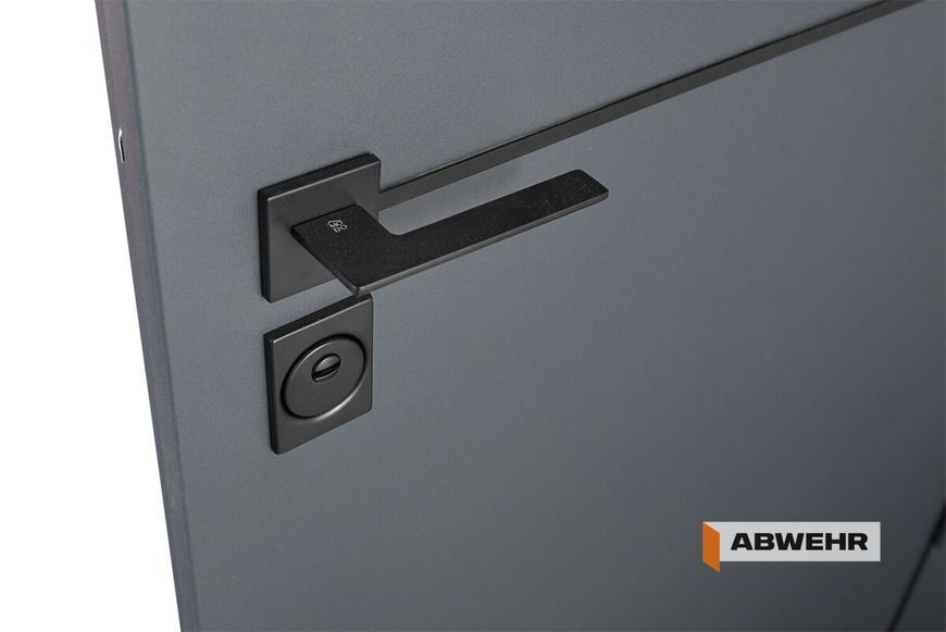 Вхідні металеві двері з терморозривом модель Solid комплектація Defender (7021T + Антрацит) ABW-1633 фото