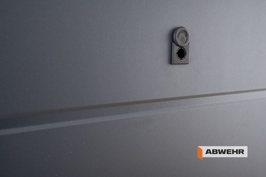 Вхідні металеві двері з терморозривом модель Solid комплектація Defender (7021T + Антрацит) ABW-1633 фото