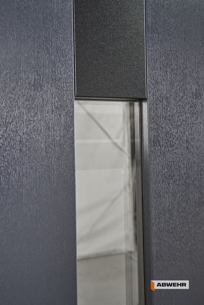 Полуторные двери с терморазрывом модель Tower комплектация Termix 1200 (Lampre Антрацит + Сосна прованс) ABW-1445 фото